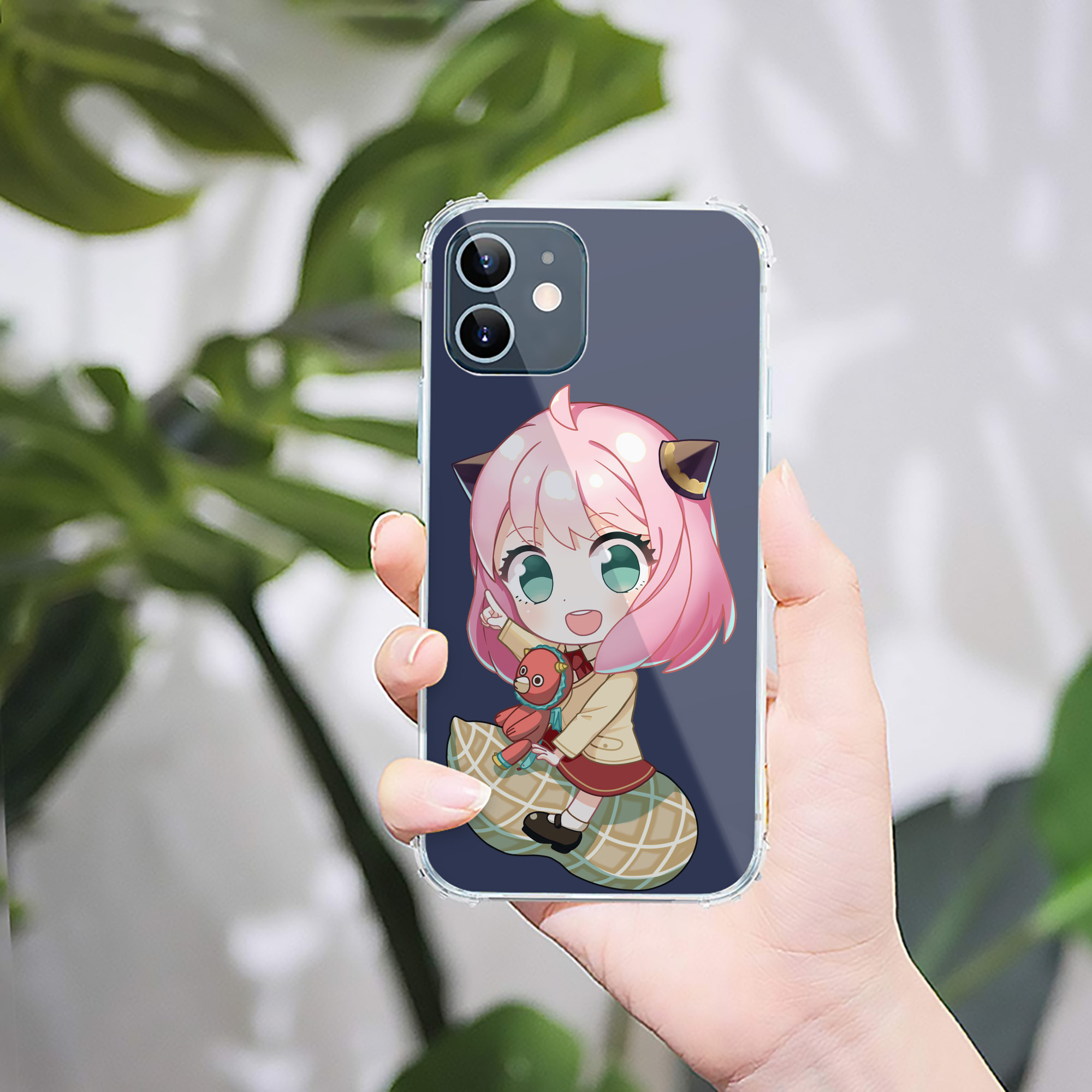 （画像用） SPY×FAMILY间谍家家酒 【iPhone 12シリーズ対応】透明スマホケース（クリアソフトケース）